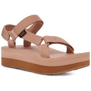 Teva Women Flatform Universal Platform Strappy Sandals Size US 10 Maple Sugar